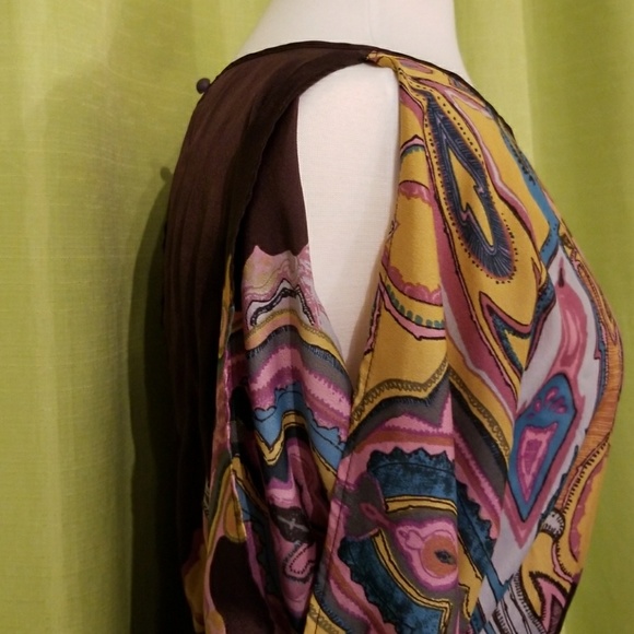 Bohemian Cold Shoulder Dress - Picture 2 of 3